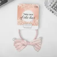 Резинка для волос &laquo;Миа&raquo;, бантик полосы, 5 см, МИКС