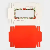 Коробка для шоколада &laquo;Новогодняя ботаника&raquo;, с окном, 9.4 х 1.7 х 18.4 см