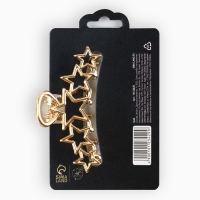 Краб для волос со звёздами &laquo;Сияй&raquo;, 7 х 2.5 х 2 см