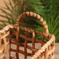 Корзина плетеная 25x15x20 см, водный гиацинт