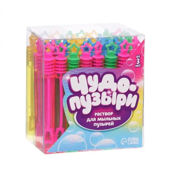 Мыльные пузыри нелопающиеся &laquo;Звёздочки&raquo;, 5 мл, МИКС