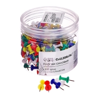 Кнопки силовые цветные 300 штук в банке Кнопки силовые цветные 300 штук в банке