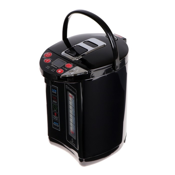 Термопот Sakura SA-1355BK, 1200 Вт, 5 л, регулировка t&deg;, чёрный