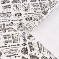 Бумага упаковочная глянцевая &laquo;Мужская&raquo;, 50 &times; 70 см