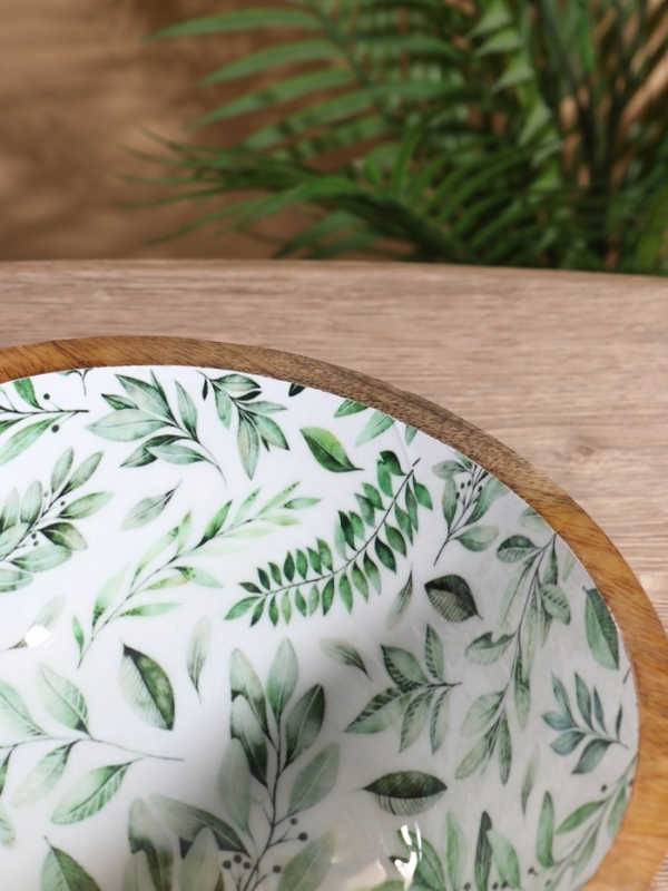 Салатник &laquo;Оливковая ветвь&raquo;, 25&times;25&times;10 см, дерево манго