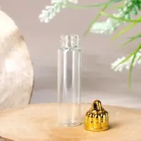 Основа для творчества и декора &laquo;Бутылочка с подвесом на крышке&raquo;, 6 мл, цвет золото