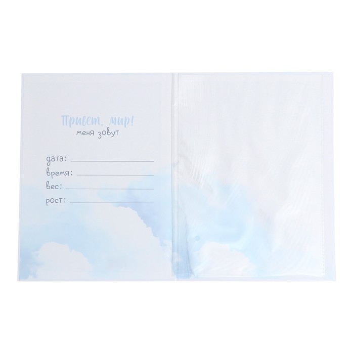 Папка для свидетельства о рождении &laquo;Маленькое счастье&raquo;, 23,5 х 31,5 см.