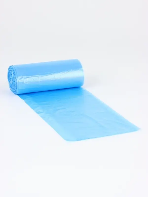 Мешки для мусора в рулоне 60 л, голубые,ПНД, толщина 8 мкм, 30 шт