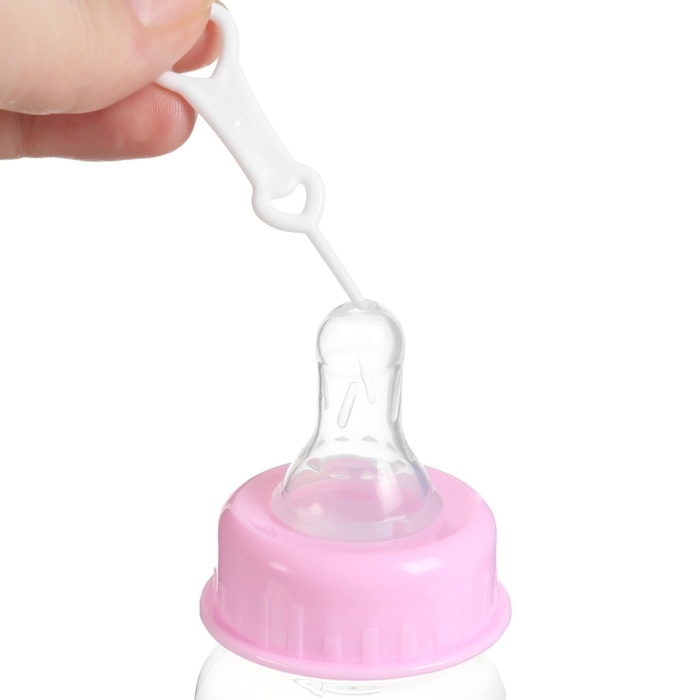 Бутылочка для кормления, 60 мл, +3 мес., цвет МИКС (фасовка по 3шт)