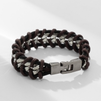 Браслет мужской «Миллениум» плетение, цвет коричневый Браслет мужской «Миллениум» плетение, цвет коричневый