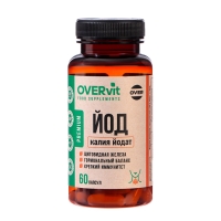 Калия йодат OVERvit, 60 капсул Калия йодат OVERvit, 60 капсул
