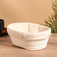 Корзинка с тканевым подкладом, 24х18х9 см, ротанг