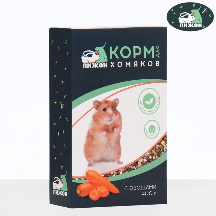 Корм Корм "Пижон" для хомяков, с овощами, 400 г