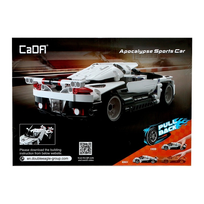 Конструктор инерционный &laquo;Спорткар&raquo;, 368 деталей