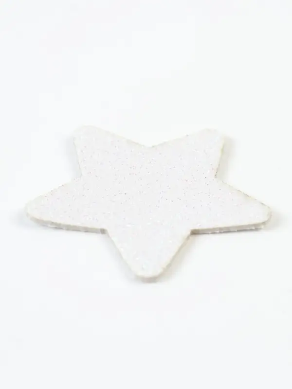 Декор "Звезда" цвет серебро, золото 2 размера, фоам глиттер 5 и 3 см, набор 10 шт