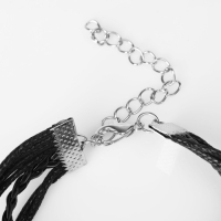 Браслет унисекс «Магия знаков» компас, цвет чёрный с чернёным серебром, 18 см Браслет унисекс «Магия знаков» компас, цвет чёрный с чернёным серебром, 18 см