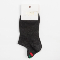 Носки женские укороченные MINAKU «Вишня», цвет графит, размер 36-39 (23-25 см) Носки женские укороченные MINAKU «Вишня», цвет графит, размер 36-39 (23-25 см)