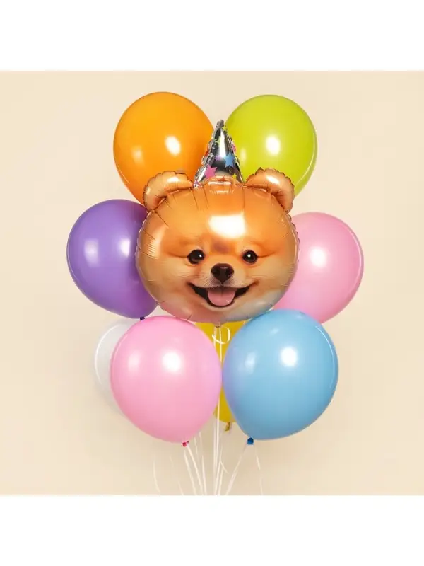 Воздушный шар фольгированный 28" &laquo;Собака в колпачке&raquo;