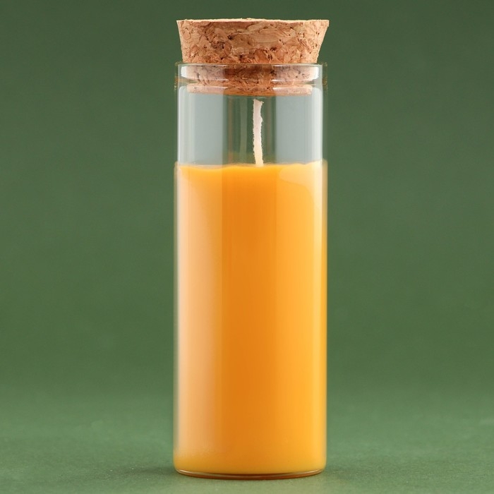 Новогодняя свеча в колбе &laquo;Апельсин&raquo;