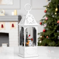 Фигура светодиодная «Новогодняя встреча», 28.4х10.4х10.4 см, музыка, батарейки ААх3 (не в комплекте), USB, свечение тёплое белое Фигура светодиодная «Новогодняя встреча», 28.4х10.4х10.4 см, музыка, батарейки ААх3 (не в комплекте), USB, свечение тёплое белое