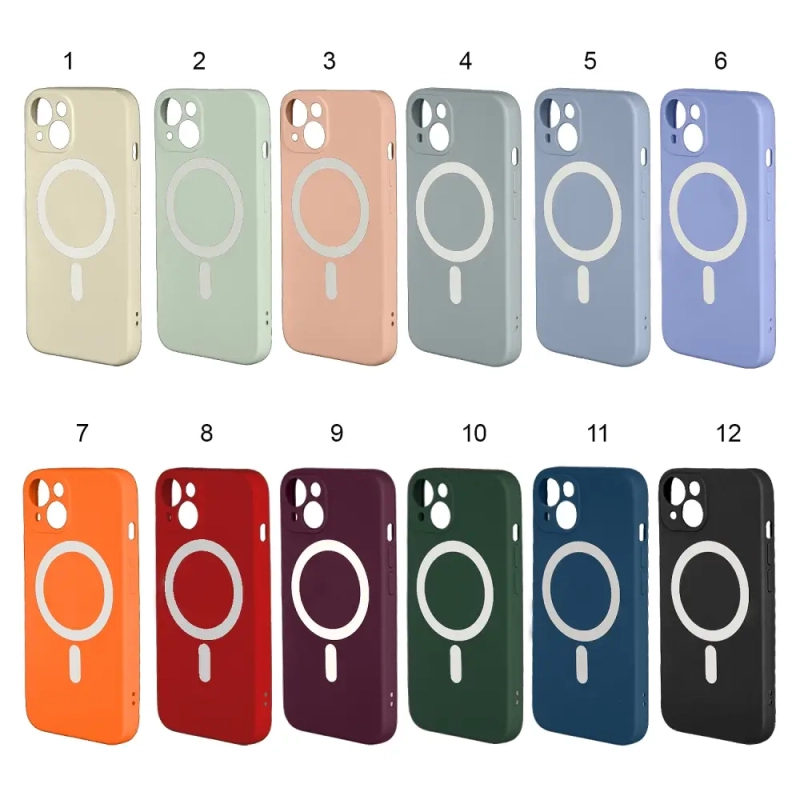Чехол iPh 13 Mini MagSafe матовый цветной