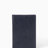 Обложка для автодокументов, с тиснением, синяя