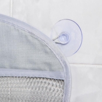 Сетка для хранения игрушек в ванной на присосках &laquo;Акула&raquo;, цвет серый