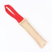 Игрушка-кусалка для собак с 1 ручкой, 20 х 5 см, холща Игрушка-кусалка для собак с 1 ручкой, 20 х 5 см, холща