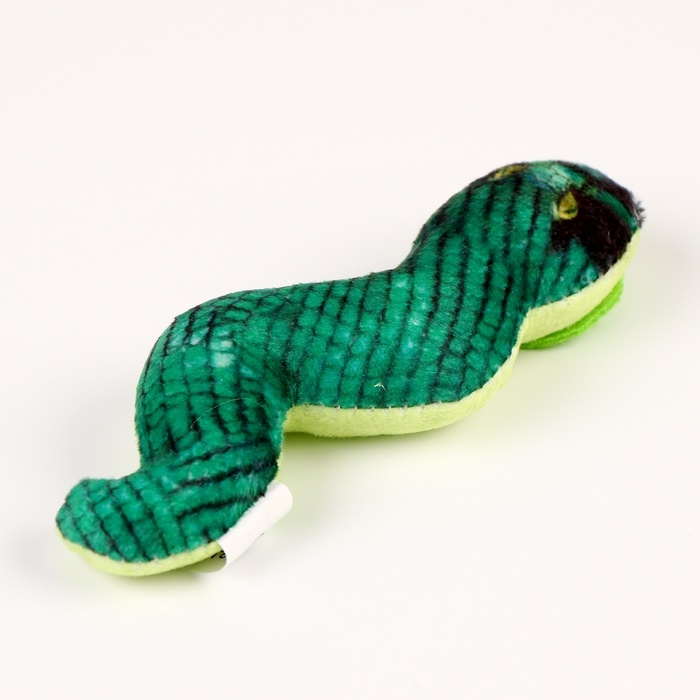 Магнит новогодний мягкий &laquo;Змея&raquo;, зеленая