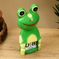 Календарь настольный &laquo;Лягушка&raquo;, 10&times;6&times;21 см, дерево, светло-зелёный