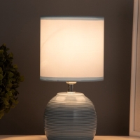 Лампа настольная "Бриз" 1х40Вт Е14 голубой 13х13х25см Лампа настольная "Бриз" 1х40Вт Е14 голубой 13х13х25см