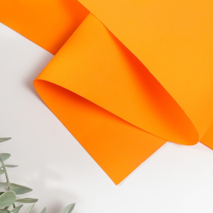 Фоамиран иранский, 0.8-1 мм, оранжевый/125, 60&times;70 см