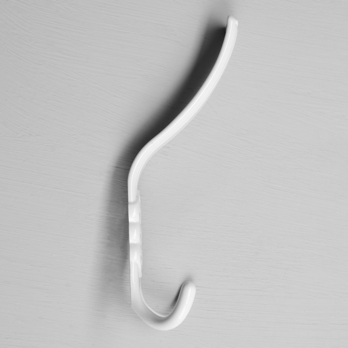Крючок-вешалка №31, полимер белый, 30 шт