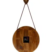 Часы настенные, интерьерные, бесшумные, d-30 см, дерево на подвесе