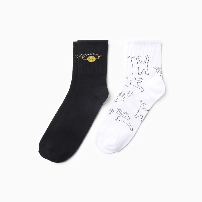 Набор мужских носков KAFTAN Набор мужских носков KAFTAN "Проснись", р. 41-44 (27-29 см), 2 пары