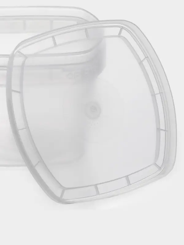 Контейнер пищевой ПластоС, 280 мл, d=11 см, h=7 см, с герметичной крышкой, пластик, прозрачный