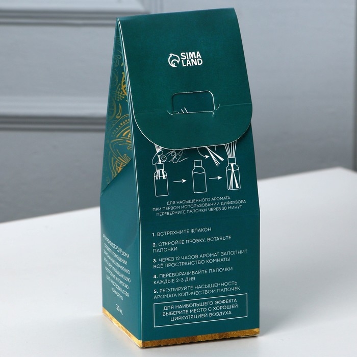 Диффузор ароматический &laquo;Home perfume&raquo;, аромат зеленый чай, 30 мл.