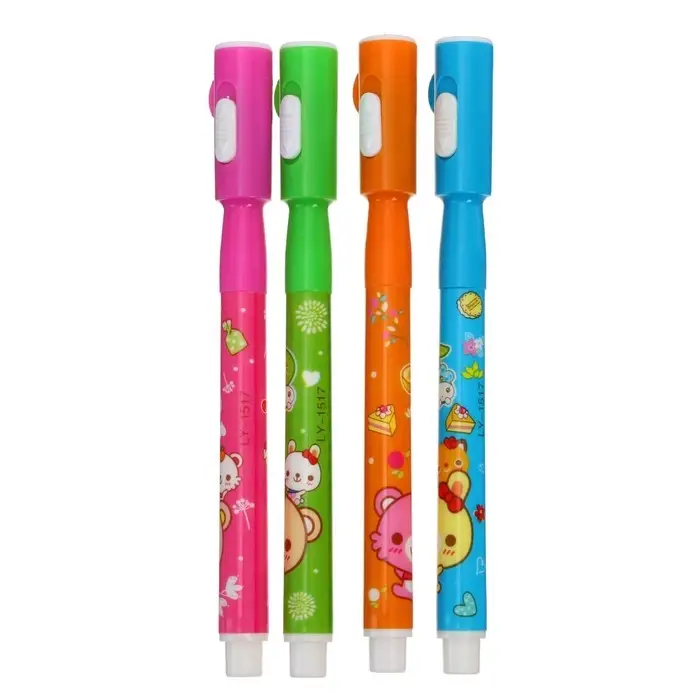 Маркер Шпион с невидимыми чернилами (надпись видно при подсвечивании фонариком) МИКС