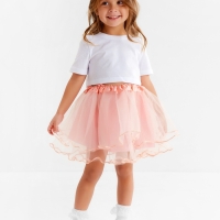 Юбка сетка детская KAFTAN, пудровый, размер 28 Юбка сетка детская KAFTAN, пудровый, размер 28