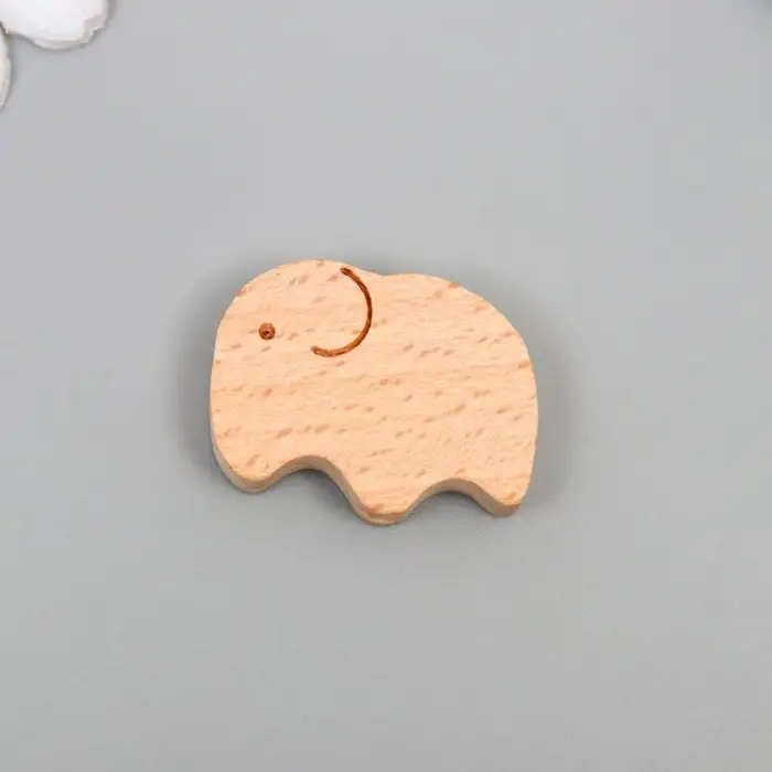 Бусина для творчества дерево "Слоненок" 2,2х3,1 см