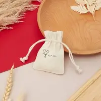 Мешочек подарочный &laquo;Нежность лён&raquo;, 7&times;9 см, бежевый