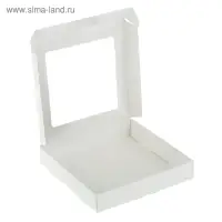 Коробка самосборная бесклеевая, 16&times;16&times;3 см