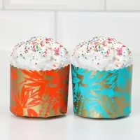 Форма для кулича бумажная Деко-про &laquo;Сказочный лес&raquo;, 7&times;6 см, МИКС