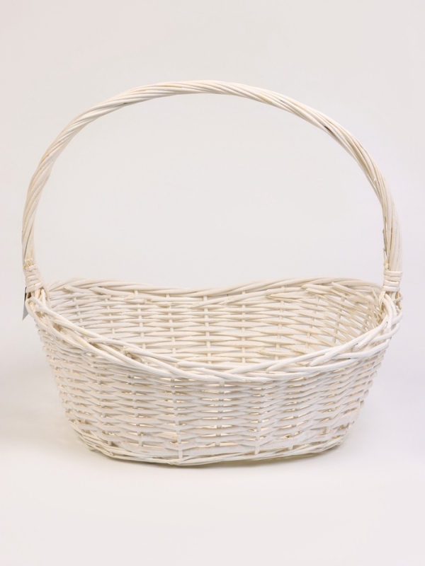 Набор 4 шт корзин плетеных 49х37х18 43х32х16 37х26х15 31х20х13 см ПЛЕТ ручка h=_ см серый