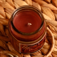 Свеча в банке "Шоколад" 82 гр 6х9х9 см