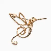 Брошь &laquo;Калибри. Скрипичный ключ&raquo;, цвет золото
