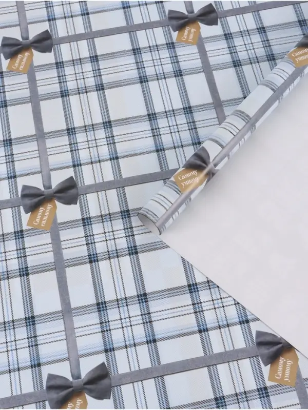 Бумага упаковочная глянцевая &laquo;Клеточка&raquo;, 70 &times; 100 см