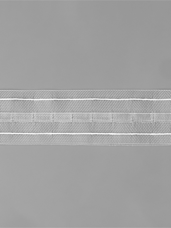 Шторная лента 40мм&times;50&plusmn;1м классическая органза 2 шнура