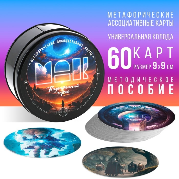 Метафорические ассоциативные карты &laquo;Внутренний герой&raquo;, 60 карт (9х9 см), 16+