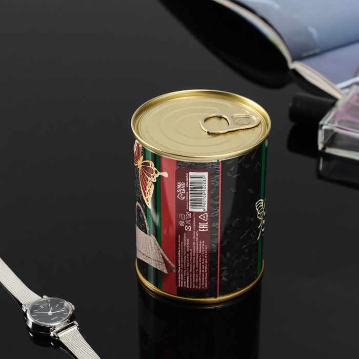 Подарочные носки в банке &laquo;Птичке высокого полета&raquo;, (внутри носки женские, цвет белый)